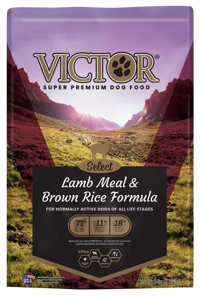 5 Lb Victor Select Lamb & Rice Formula - Food